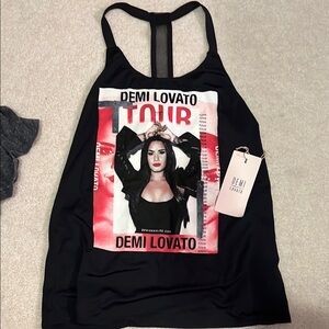 Black Demi Lovato Tour Fabletics Tank Top